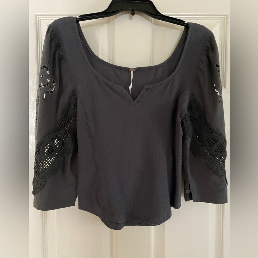 Free People Eyelet Blouse